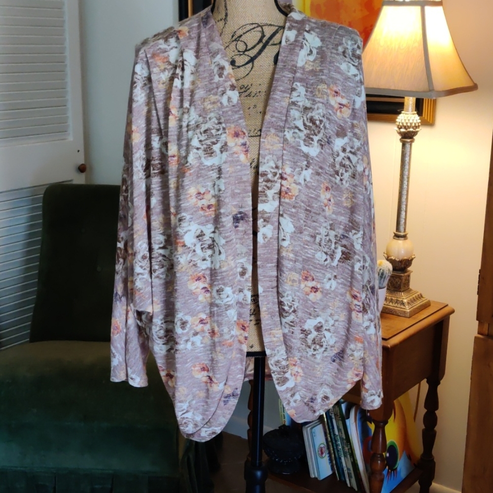 Shrug with wing sleeves